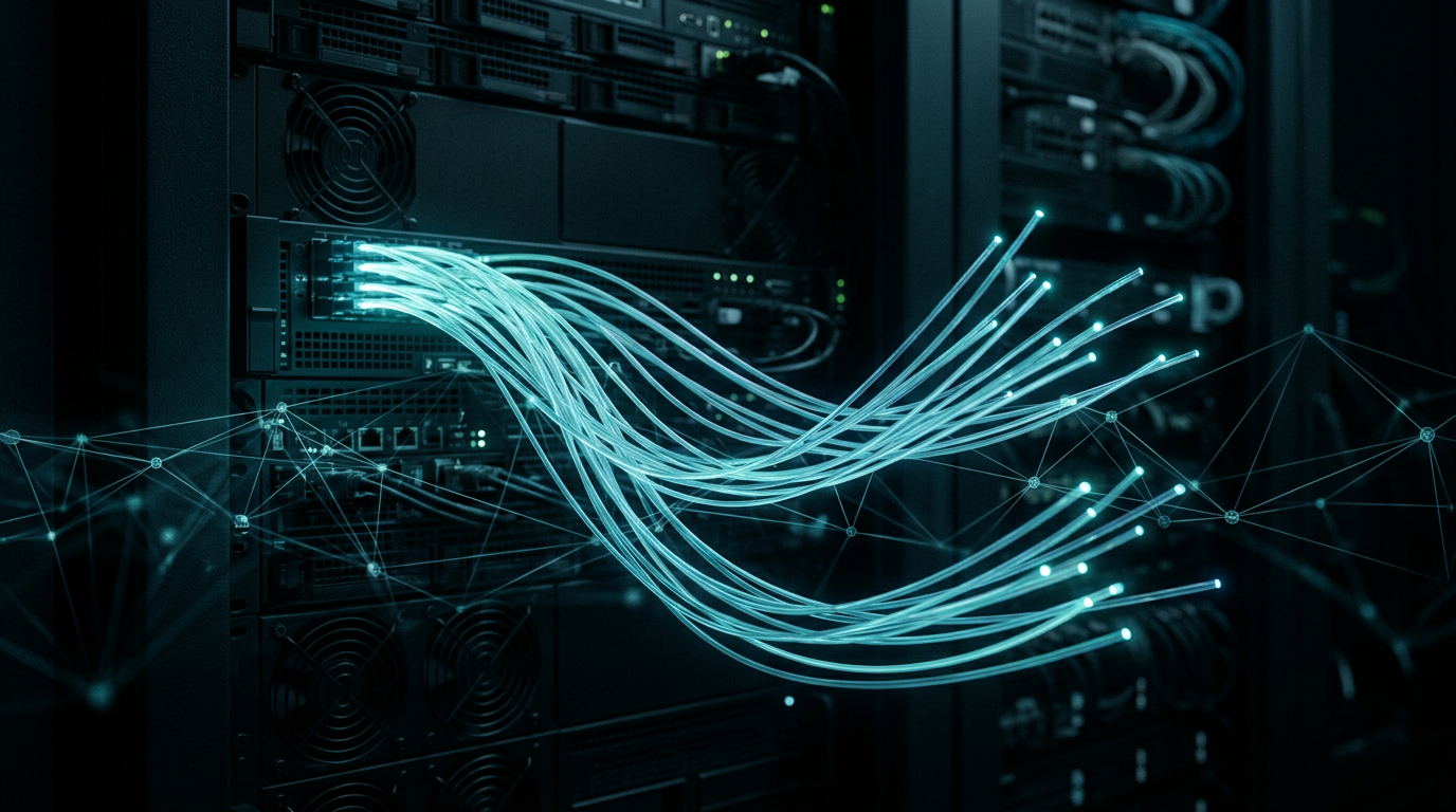 Cabecera visual de infraestructura de hosting